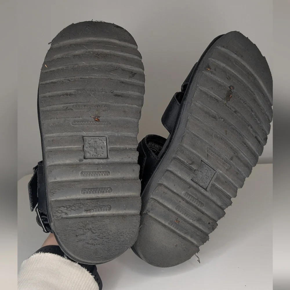 Dr. Martens sz 7 Voss II Sandal - Black platform fisherman leather - Picture 6 of 6